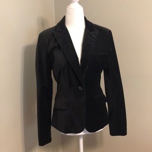 Black velvet blazer